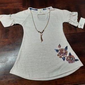 Small Dress with Removable Hanging Chain